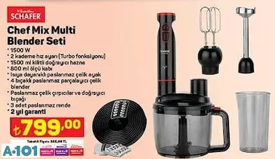 SCHAFER BLENDER SETİ SCHAFER BLENDER SETİ